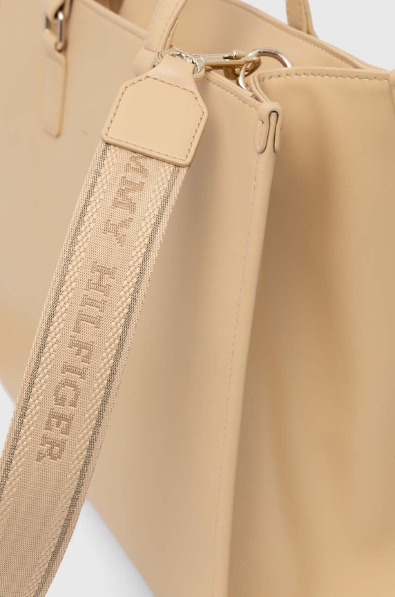 Kabelka Tommy Hilfiger béžová AW0AW15978