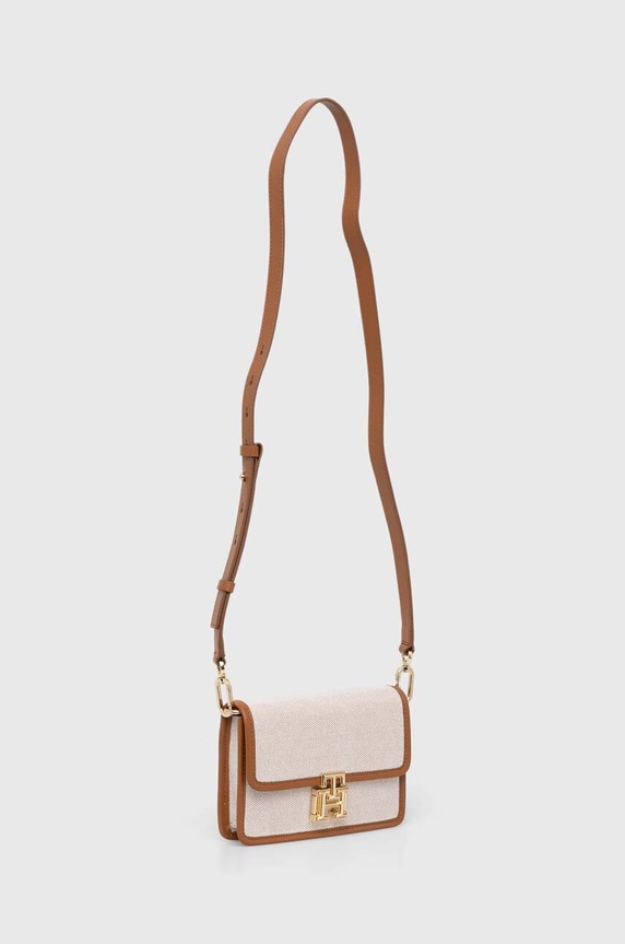 Τσάντα Tommy Hilfiger AW0AW16201 μπεζ SS24