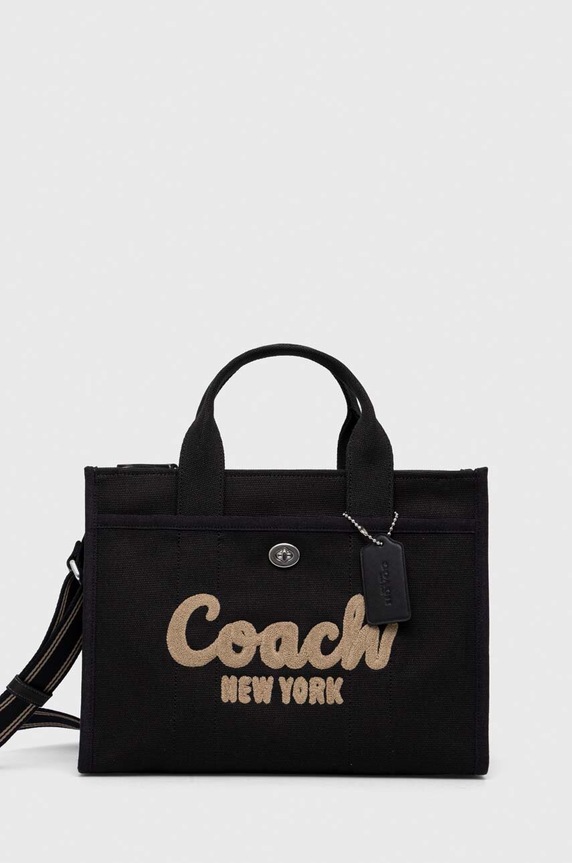 Coach geantă Cargo Tote Bag nu incape in A4 negru CP158