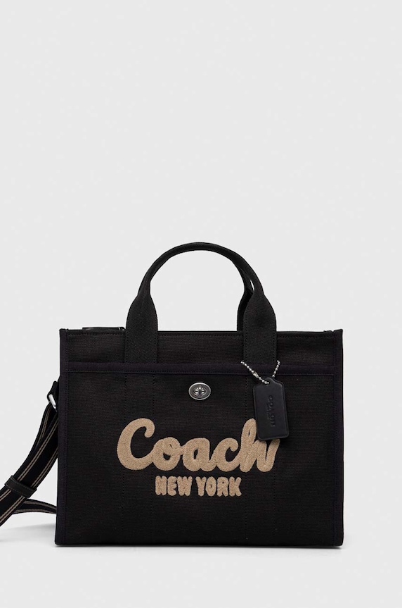 Coach geantă Cargo Tote Bag nu incape in A4 negru CP158