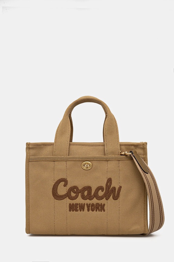 Coach torebka tekstylny zielony CP164