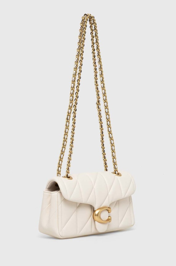 Coach torebka skórzana Tabby CP149 beżowy AA00