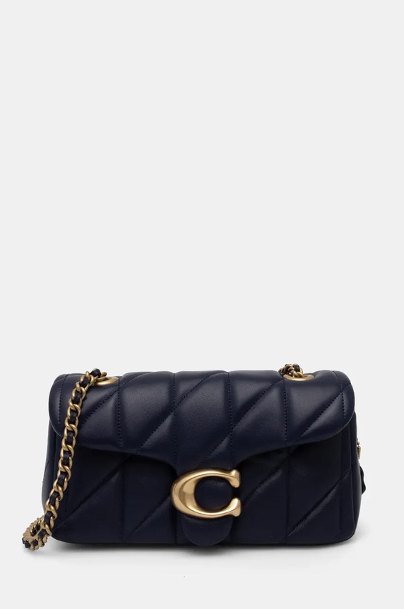 Coach torebka skórzana Tabby skóra licowa granatowy CP149