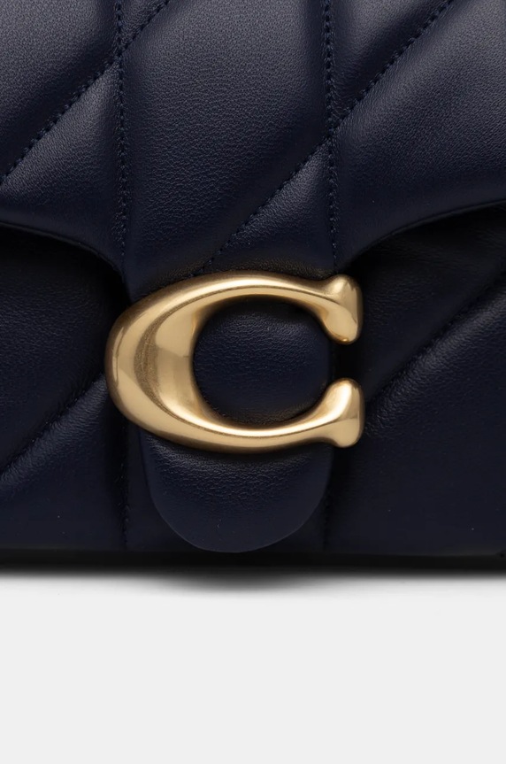 Coach torebka skórzana Tabby CP149 granatowy