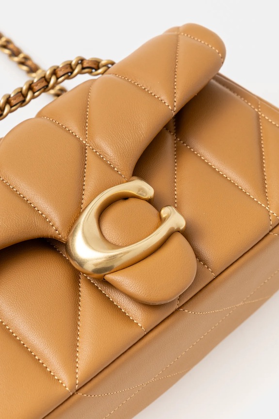 Coach torebka skórzana Tabby brązowy CP149
