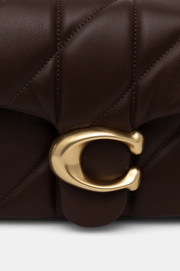 Coach torebka skórzana Tabby CP149 brązowy