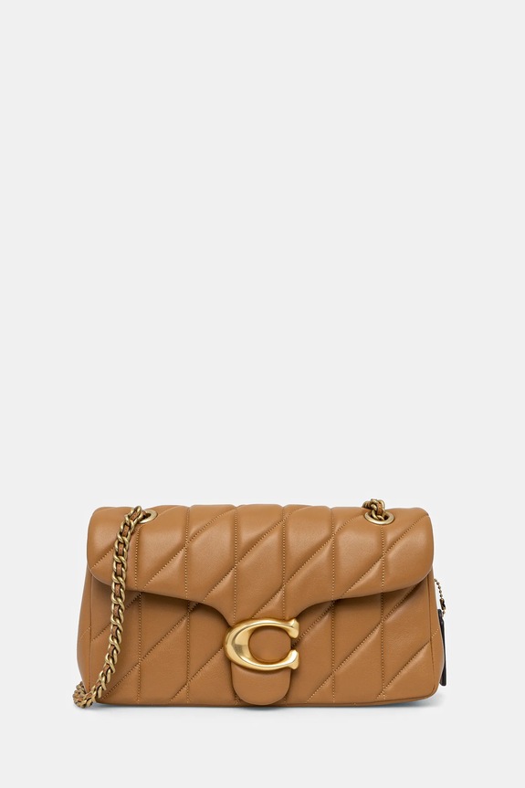 Coach torebka skórzana Tabby Shoulder Bag 26 With Pillow Quilting skóra licowa brązowy CP150