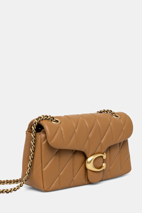 Coach torebka skórzana Tabby Shoulder Bag 26 With Pillow Quilting CP150 brązowy AA00