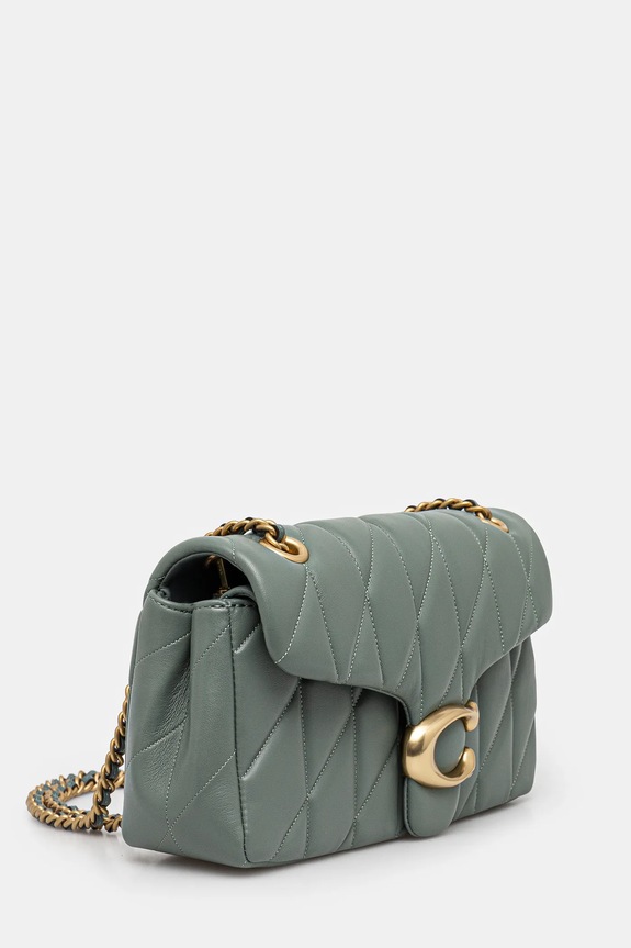 Coach torebka skórzana Tabby Shoulder Bag 26 With Pillow Quilting CP150 zielony AA00