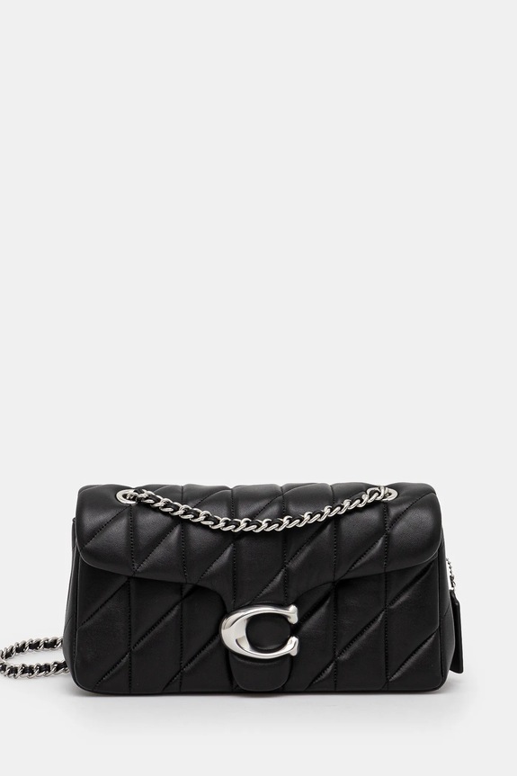 Δερμάτινη τσάντα Coach Tabby Shoulder Bag 26 With Pillow Quilting λείο δέρμα μαύρο CP150
