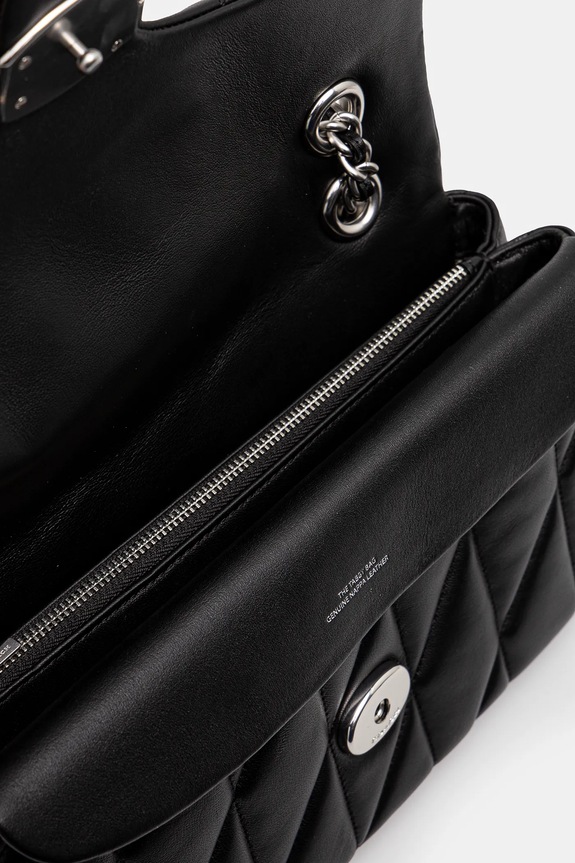 Δερμάτινη τσάντα Coach Tabby Shoulder Bag 26 With Pillow Quilting CP150 μαύρο