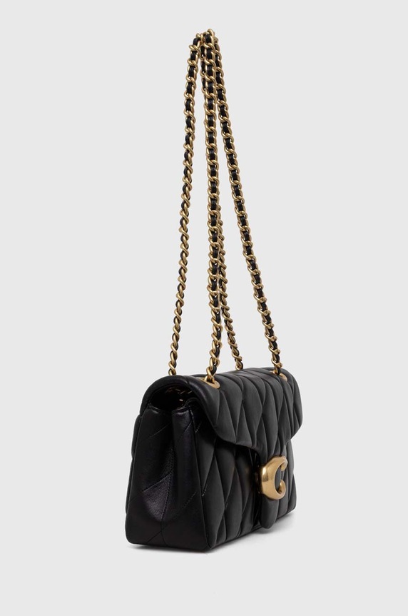 Coach usnjena torbica Tabby Shoulder Bag 26 With Pillow Quilting CP150 črna AA00
