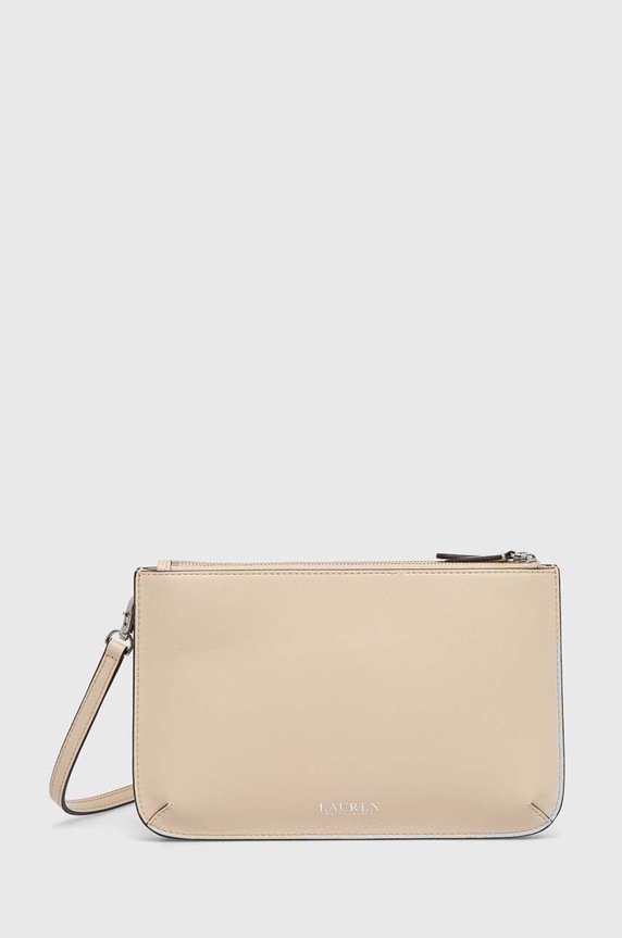 Lauren Ralph Lauren bőr táska nappa bőr bézs 431920066