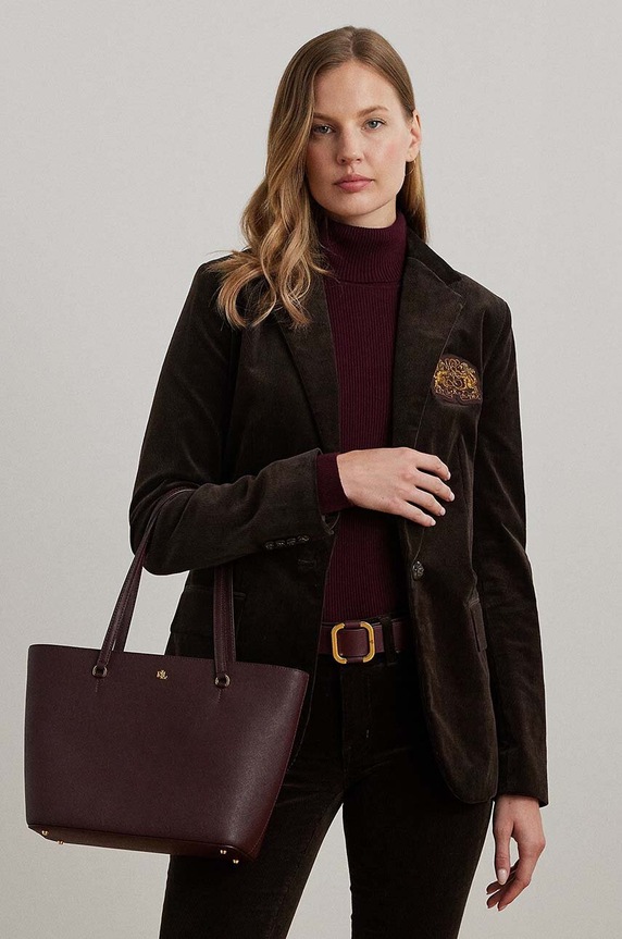 Lauren Ralph Lauren nákupní taška dámská kožená 431924351