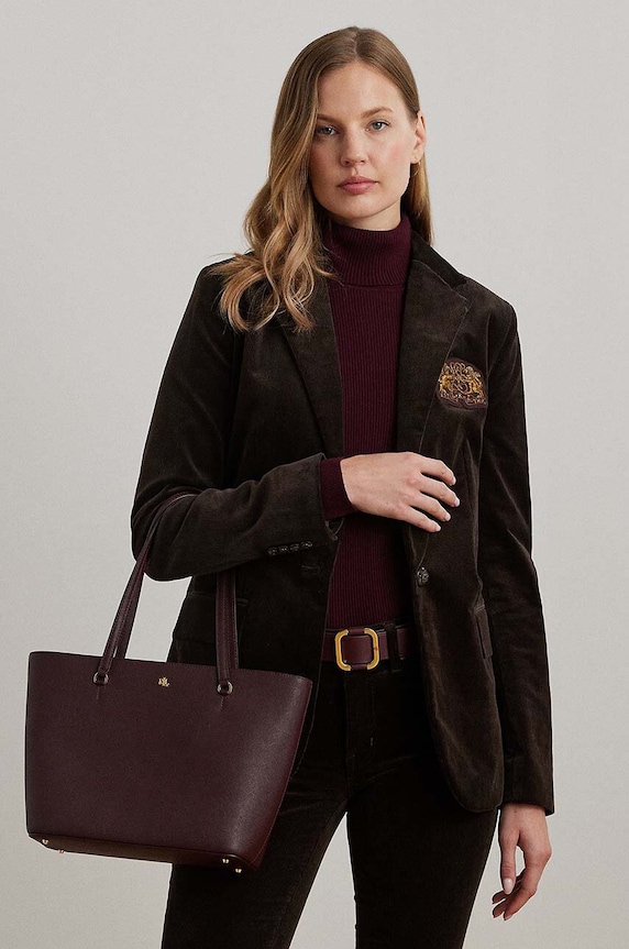 Lauren Ralph Lauren nákupní taška dámská kožená 431924351