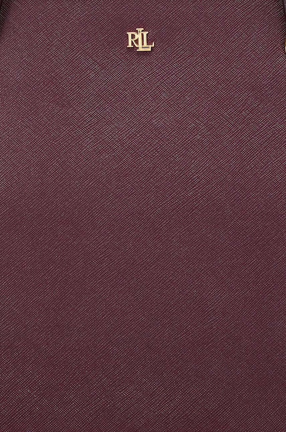 Lauren Ralph Lauren nákupní taška dámská kožená 431924351 burgundské