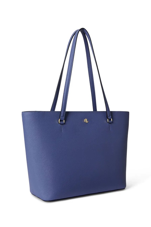 Αξεσουάρ Lauren Ralph Lauren shopper γυναικεία δερμάτινη 431924351 μπλε