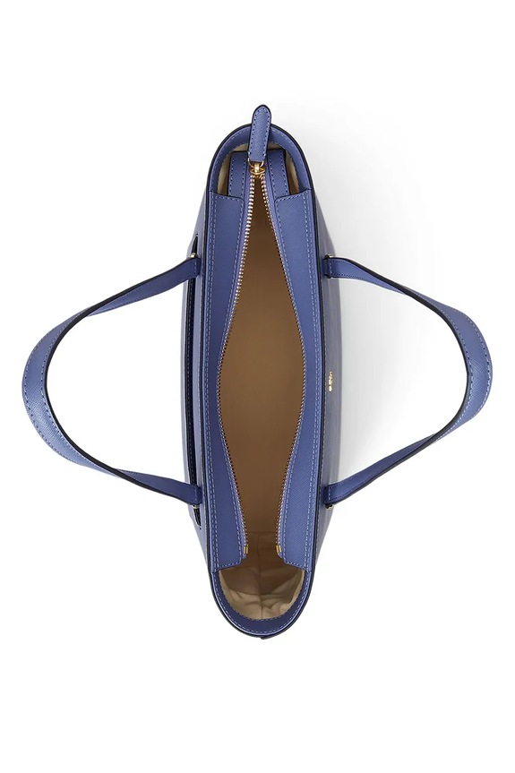 Lauren Ralph Lauren shopper γυναικεία δερμάτινη μπλε 431924351