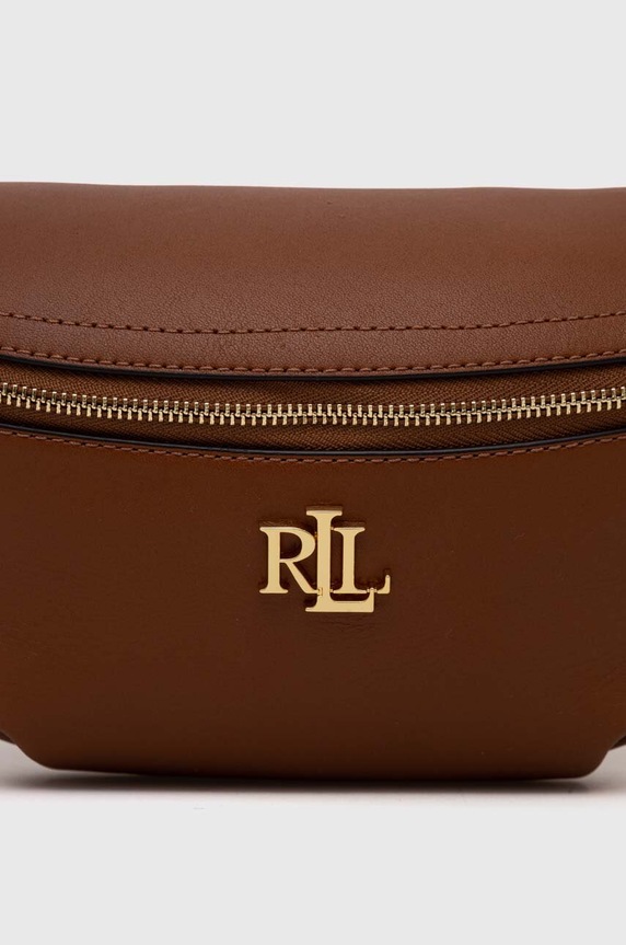 Αξεσουάρ Δερμάτινη τσάντα Lauren Ralph Lauren 431934832 καφέ