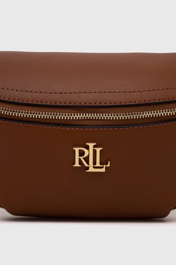Αξεσουάρ Δερμάτινη τσάντα Lauren Ralph Lauren 431934832 καφέ