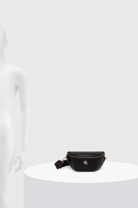 Kožna torba Lauren Ralph Lauren 431934832 crna