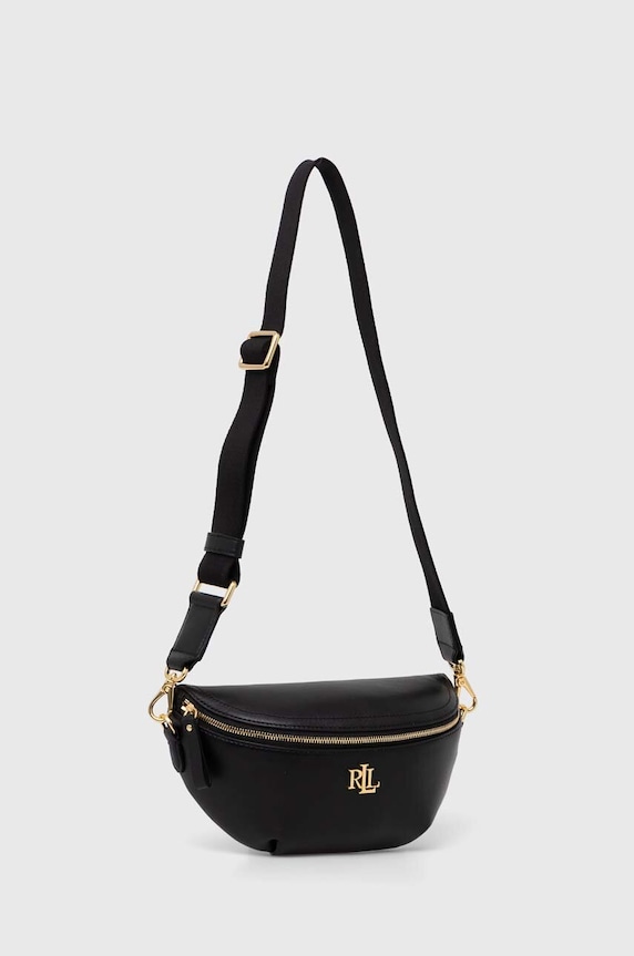 Kožna torba Lauren Ralph Lauren 431934832 crna AW24