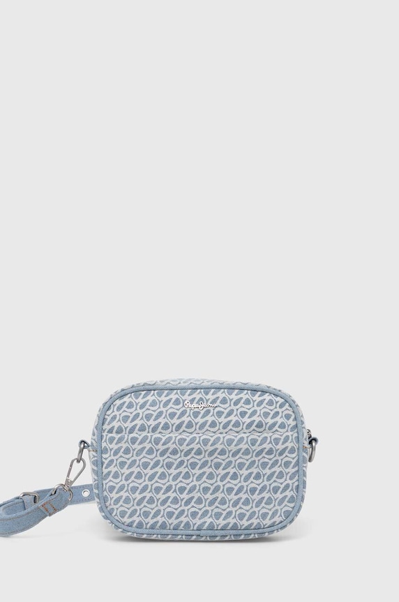 Kabelka Pepe Jeans BRIANA DENIM vzorovaný modrá PL031541