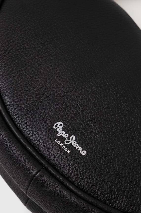 Doplňky Kožená kabelka Pepe Jeans NADINE LETHI PL031548 černá