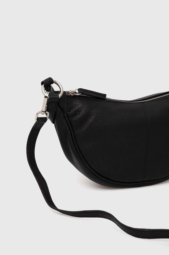 Kožená kabelka Pepe Jeans NADINE LETHI černá PL031548