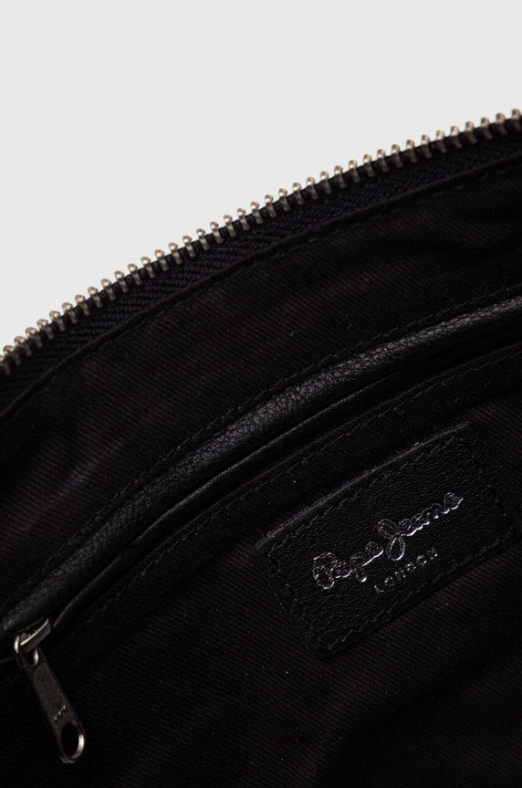 Kožená kabelka Pepe Jeans NADINE LETHI PL031548 černá