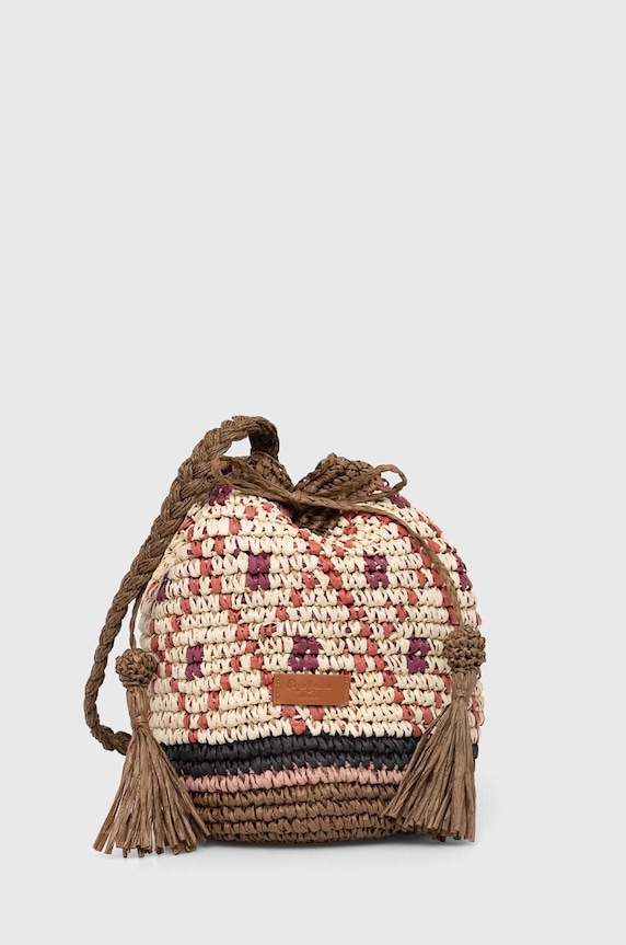 Τσάντα Pepe Jeans XIMENA BAG δεν χωράει Α4 καφέ PL031431