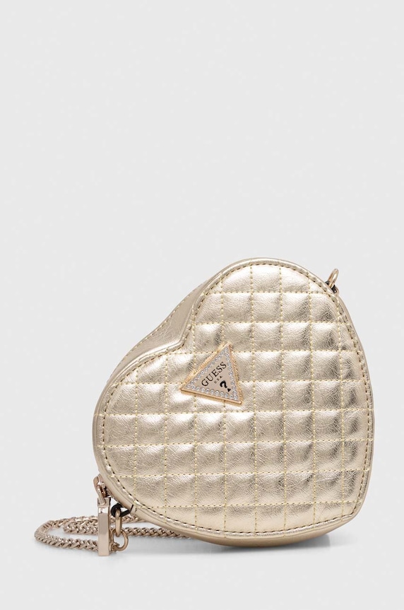 Torba Guess bez uzorka zlatna HWMG93.10770