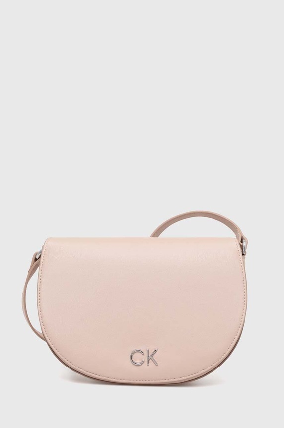Calvin Klein torebka nie mieści A4 różowy K60K611883