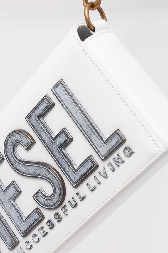 Akcesoria Diesel torebka skórzana X09775.P6183 biały