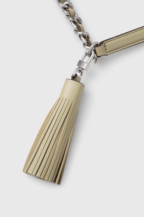 Kožna torba Tory Burch Fleming Small zelena 75576.300