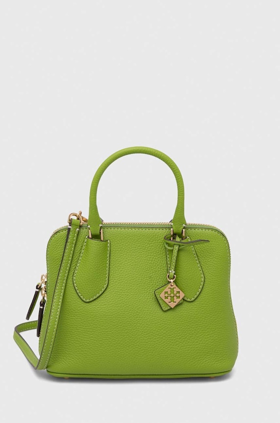 Tory Burch poseta de piele uni verde 155619.300