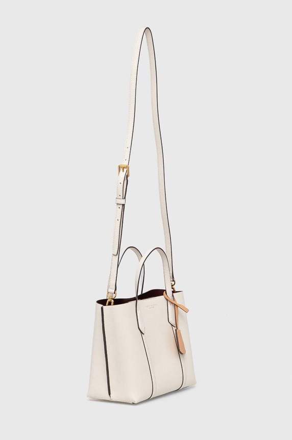 Tory Burch torebka skórzana Perry Triple-Compartment 81928.104 biały SS24