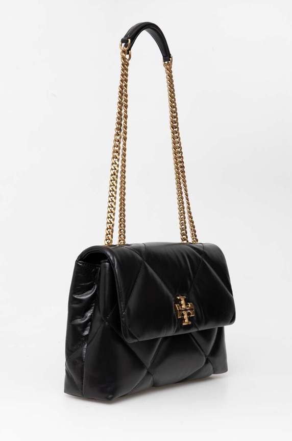 Kožená kabelka Tory Burch Kira Diamond Quilt 154704.001 čierna SS24