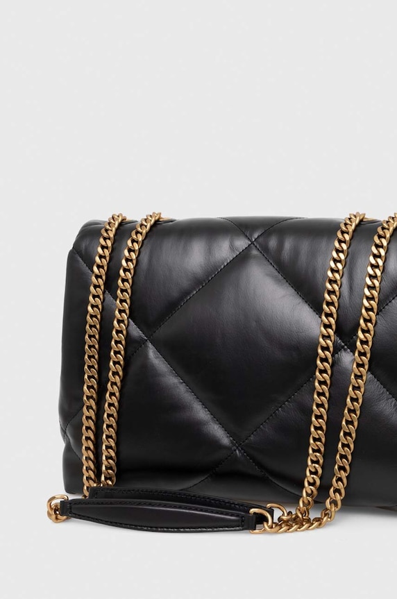 Doplnky Kožená kabelka Tory Burch Kira Diamond Quilt 154704.001 čierna