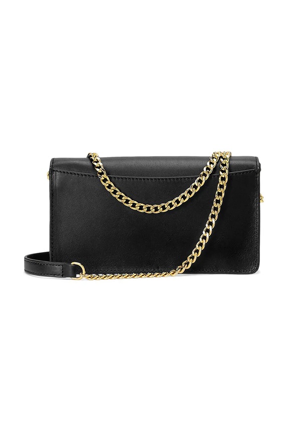 Kožená kabelka Lauren Ralph Lauren 432915377 černá SS25