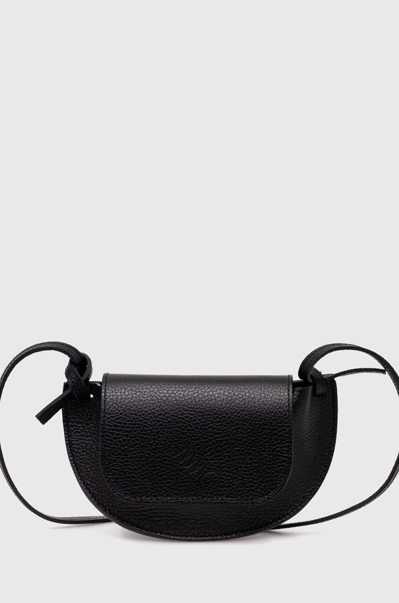 MMC STUDIO torebka skórzana skóra licowa czarny SATURNSMALL.BAG