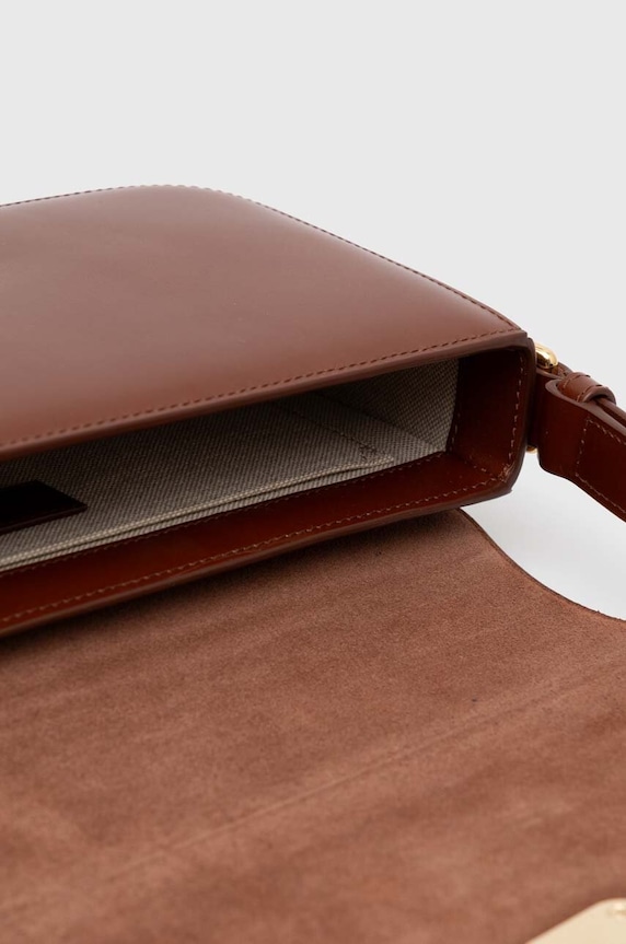 A.P.C. bőr táska Sac Grace Baguette PXBMW.F61615.CAD barna