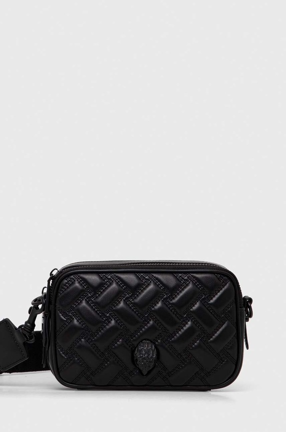 Шкіряна сумочка Kurt Geiger London лицьова шкіра чорний 2042500109