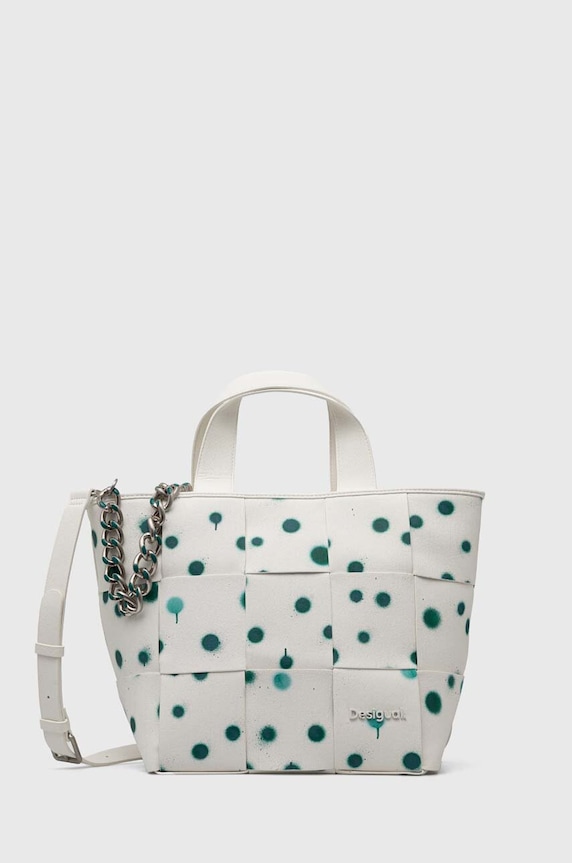 Чанта Desigual NEW SPLATTER VALDIVIA побира А4 бял 24SAXP60