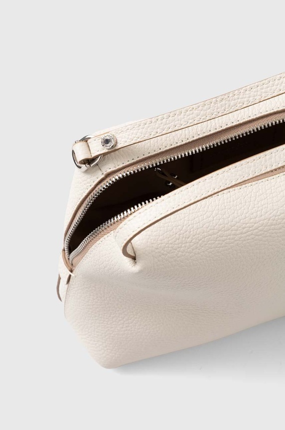 Kožená kabelka Gianni Chiarini BS.8148/COMM.GRN biela
