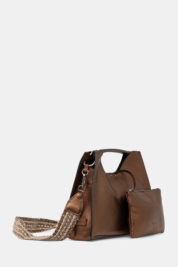 Δερμάτινη τσάντα Gianni Chiarini BS.10566.RNGDBL καφέ AW25