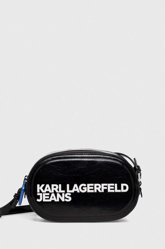 Kabelka Karl Lagerfeld Jeans nevejde se A4 černá 241J3003