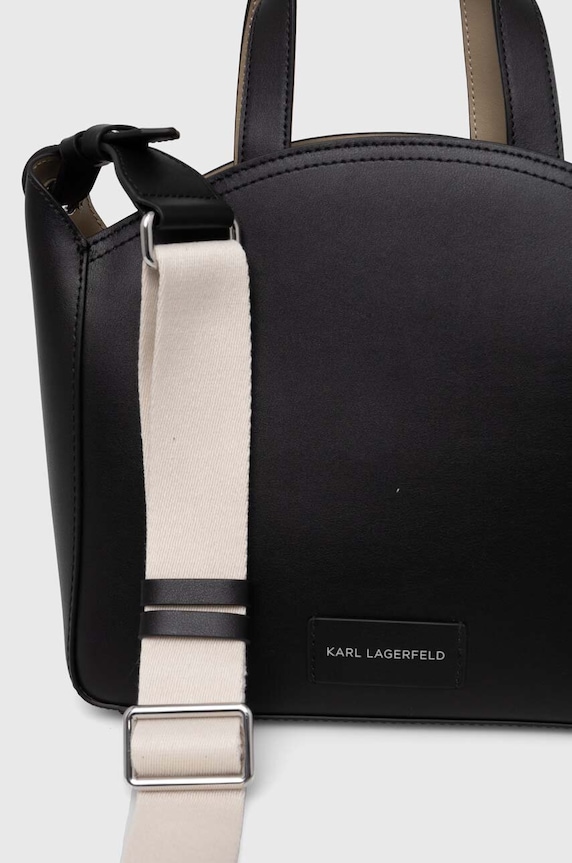 Doplňky Kožená kabelka Karl Lagerfeld 241W3069 černá