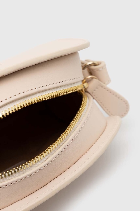 Кожена чанта A.P.C. sac demi-lune mini PXAWV.F61392.AAH бежов