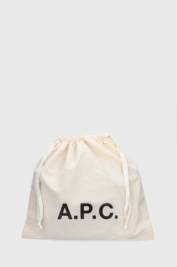 Кожена чанта A.P.C. sac demi-lune mini PXAWV.F61392.AAH